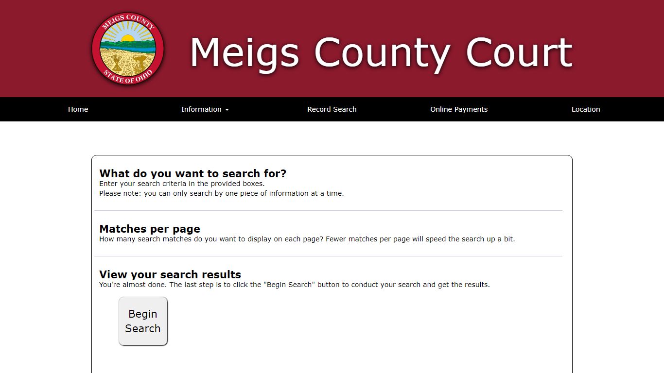 - Record Search - Meigs County Court